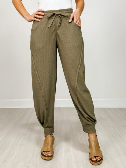 Waffle Cocoon Curve Jogger