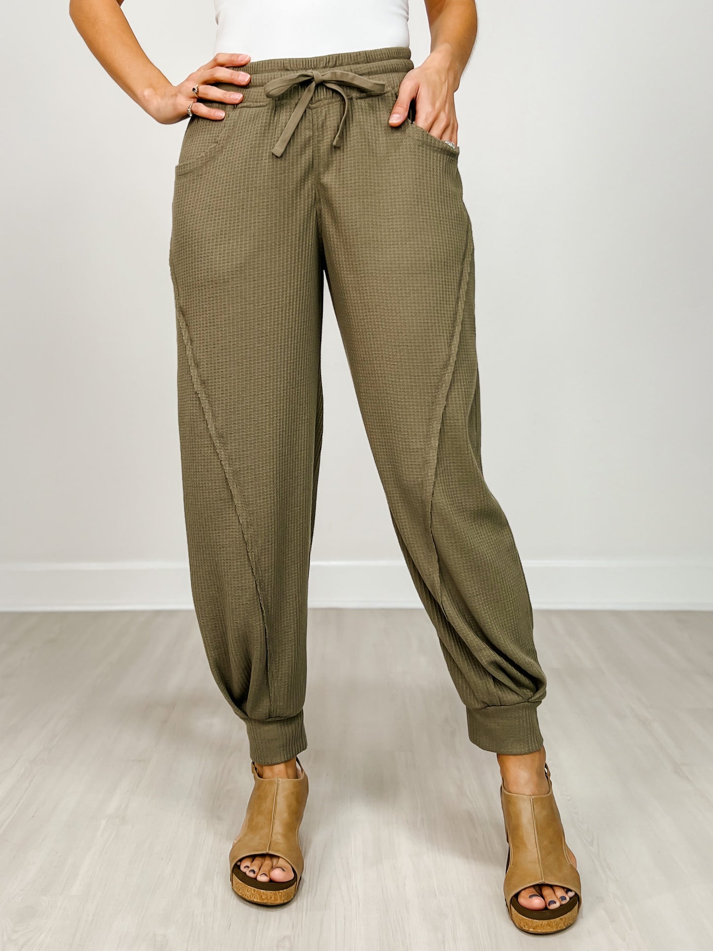 Waffle Cocoon Curve Jogger