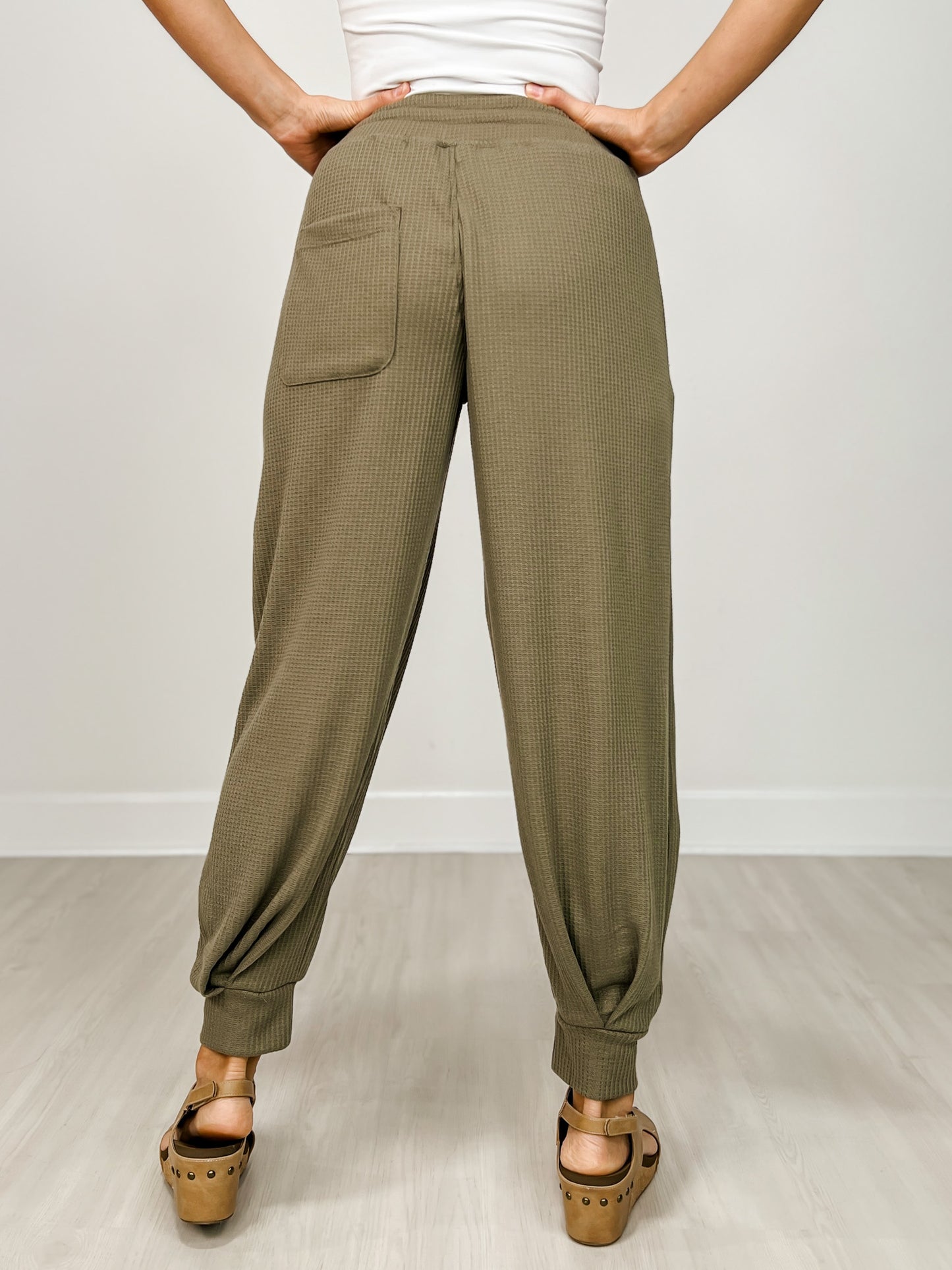 Waffle Cocoon Curve Jogger