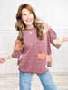 Vintage Washed Heart Mix Top