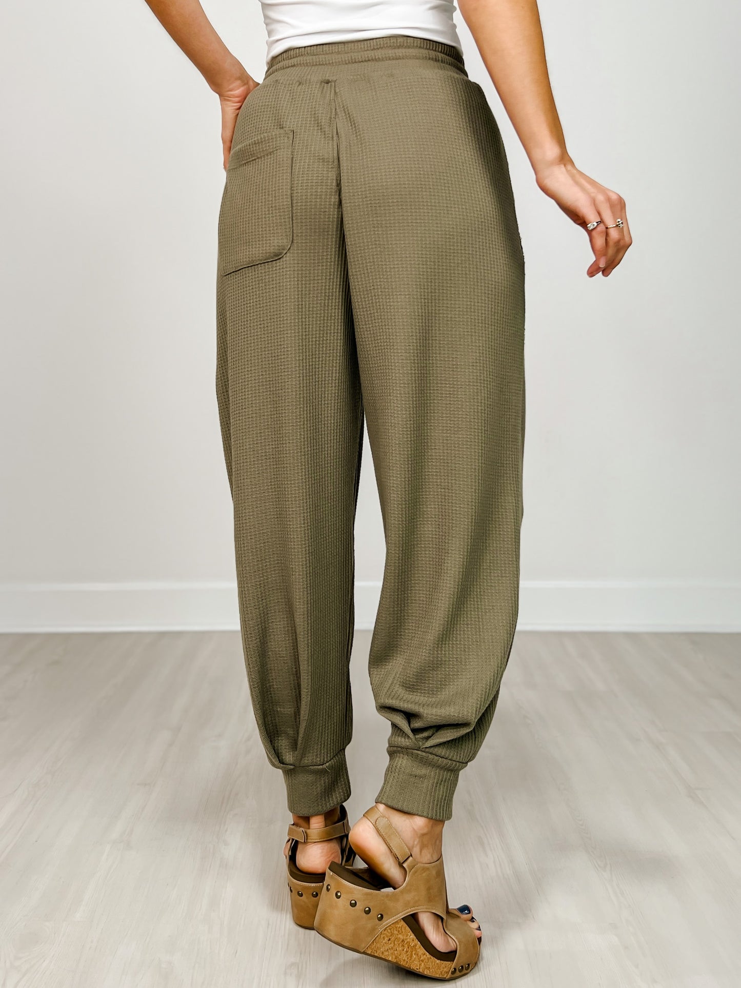 Waffle Cocoon Curve Jogger