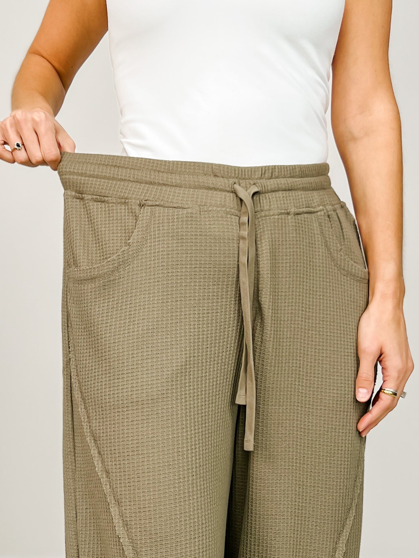 Waffle Cocoon Curve Jogger