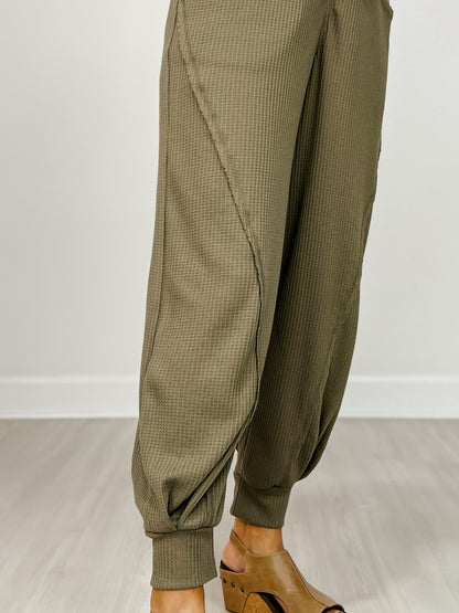 Waffle Cocoon Curve Jogger