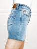 Judy Blue Hi-Waist Raw Hem Denim Shorts