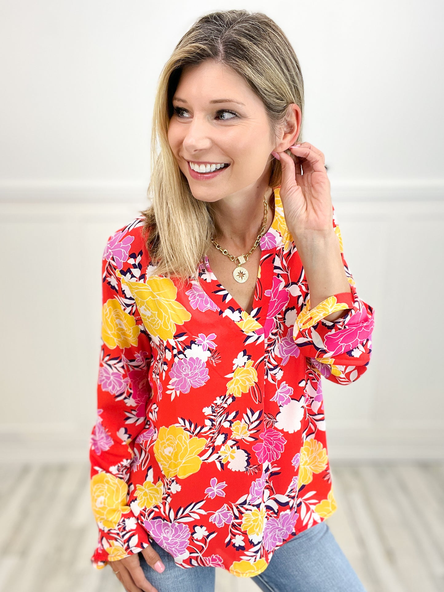 Take this Moment Floral Blouse