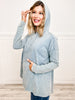 Mineral Washed Hooded Tunic Pullover Top