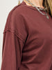 Pigment Washed Cotton Edge Long Sleeve Crew Top GRP A