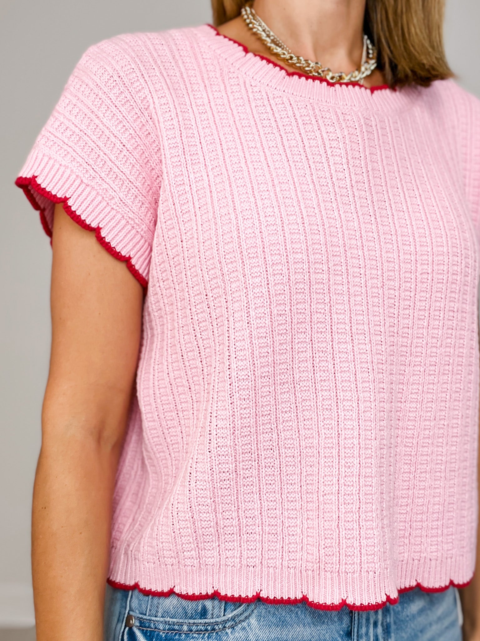 Textured Light Weight Dolman Sweater Top