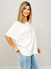 Oversized Cotton Slub Short Sleeve Top GRP C