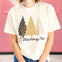Designer Christmas Tree Glitter Rhinestone Graphic Tee