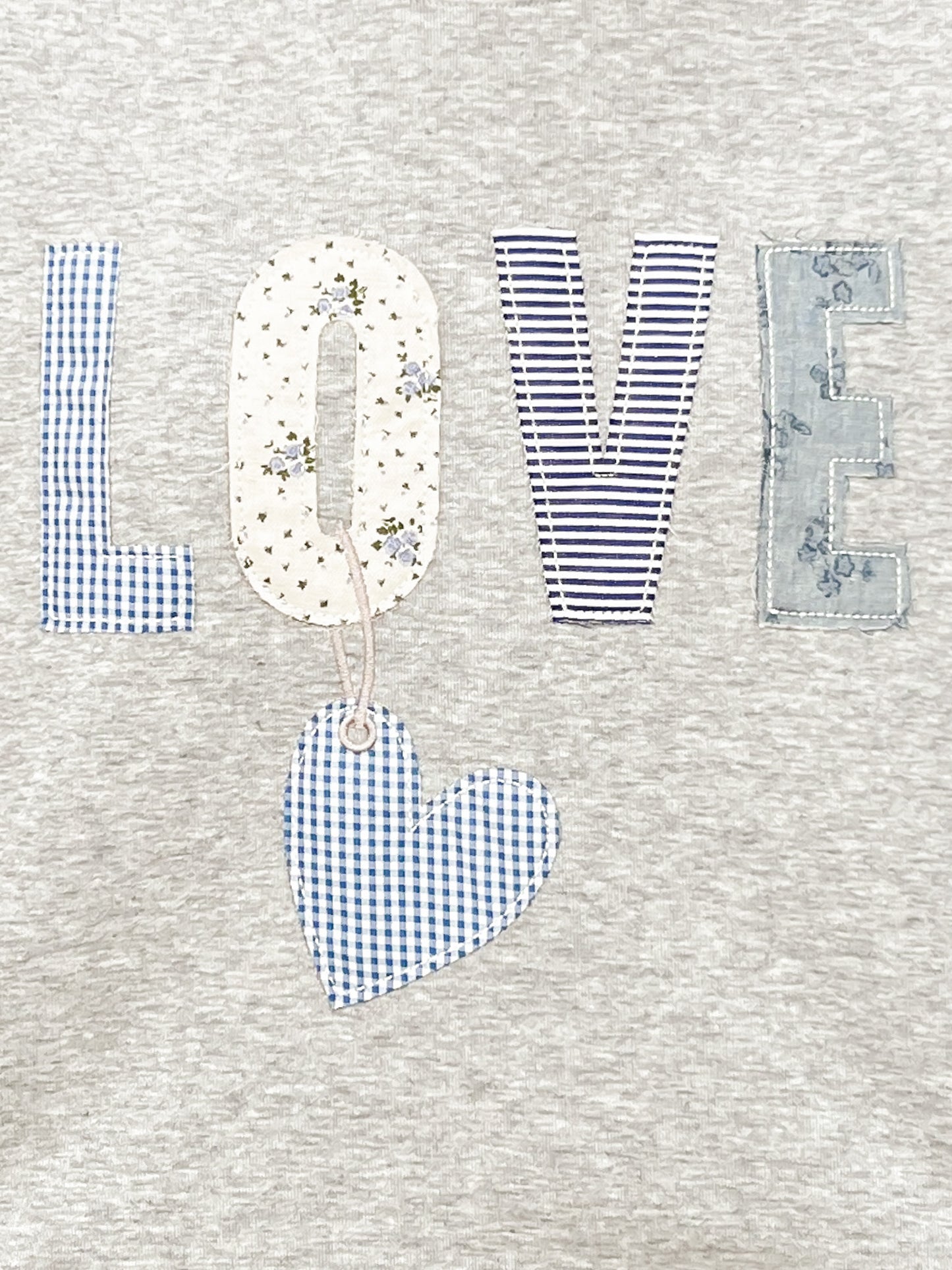 Love Patch Heart Graphic Sweatshirt