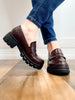 Corkys Keeper Loafer Shoe in Dark Brown Croc