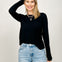 Slub Knit Drop Shoulder Long Sleeve Top