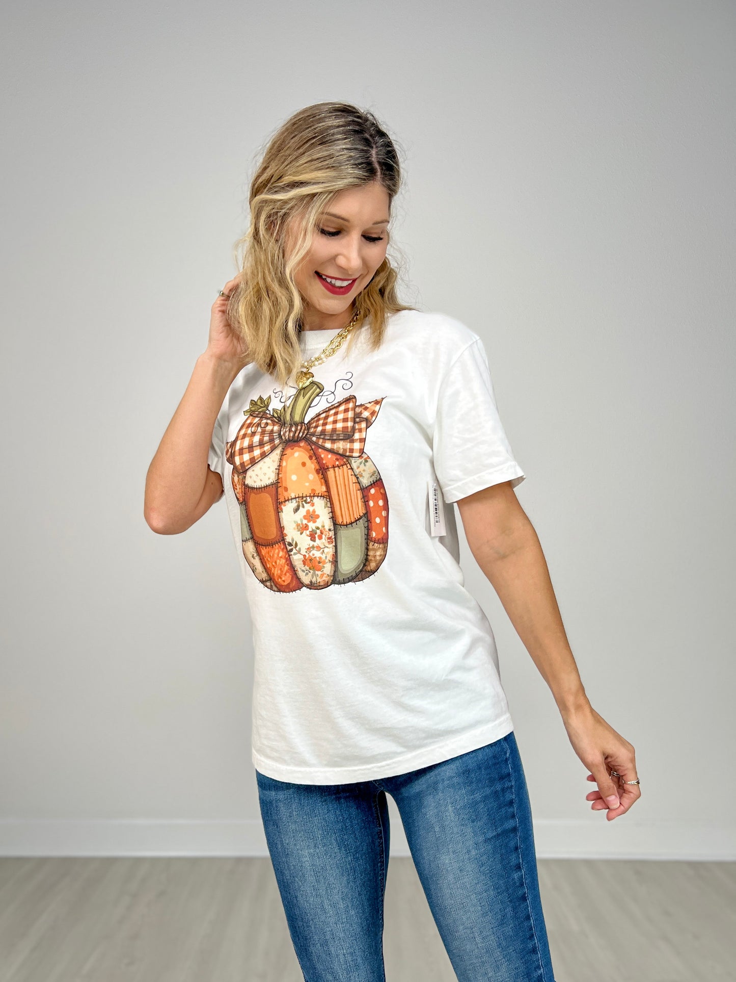 Patchwork Pumpkin Graphic Tee
