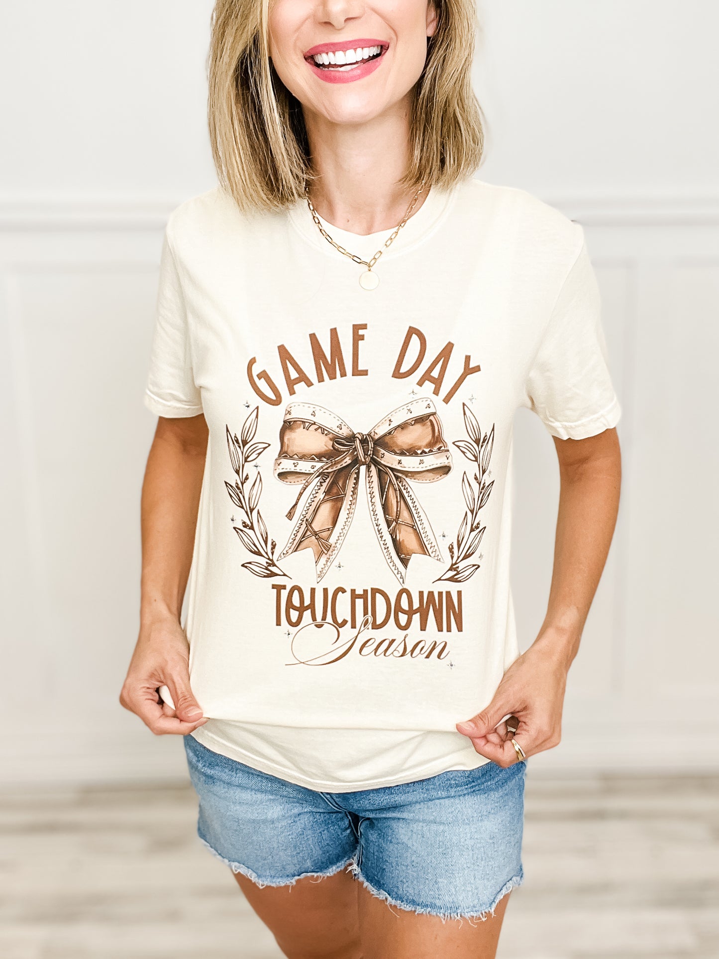 Touchdown Season Rhinestone Graphic Tee