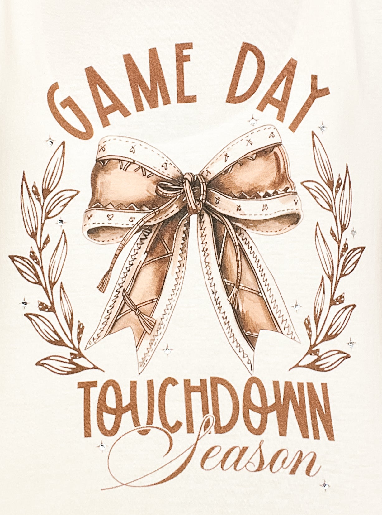 Touchdown Season Rhinestone Graphic Tee