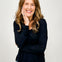 Slub Knit V-neck Long Sleeve Top