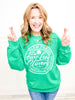 Farm Fresh Four Leaf Clovers Sweatshirt Top