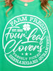 Farm Fresh Four Leaf Clovers Sweatshirt Top