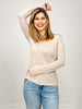 Slub Knit Scoop Neck Long Sleeve Top - Group A