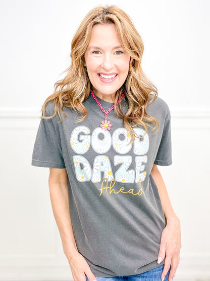 Good Daze Ahead Gold Foil Graphic Tee