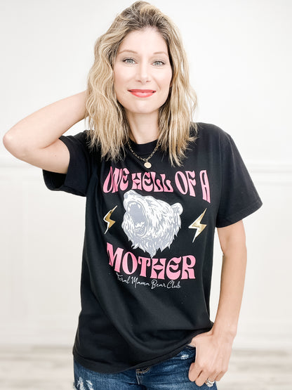 Feral Mama Bear Club Gold Foil Graphic Tee