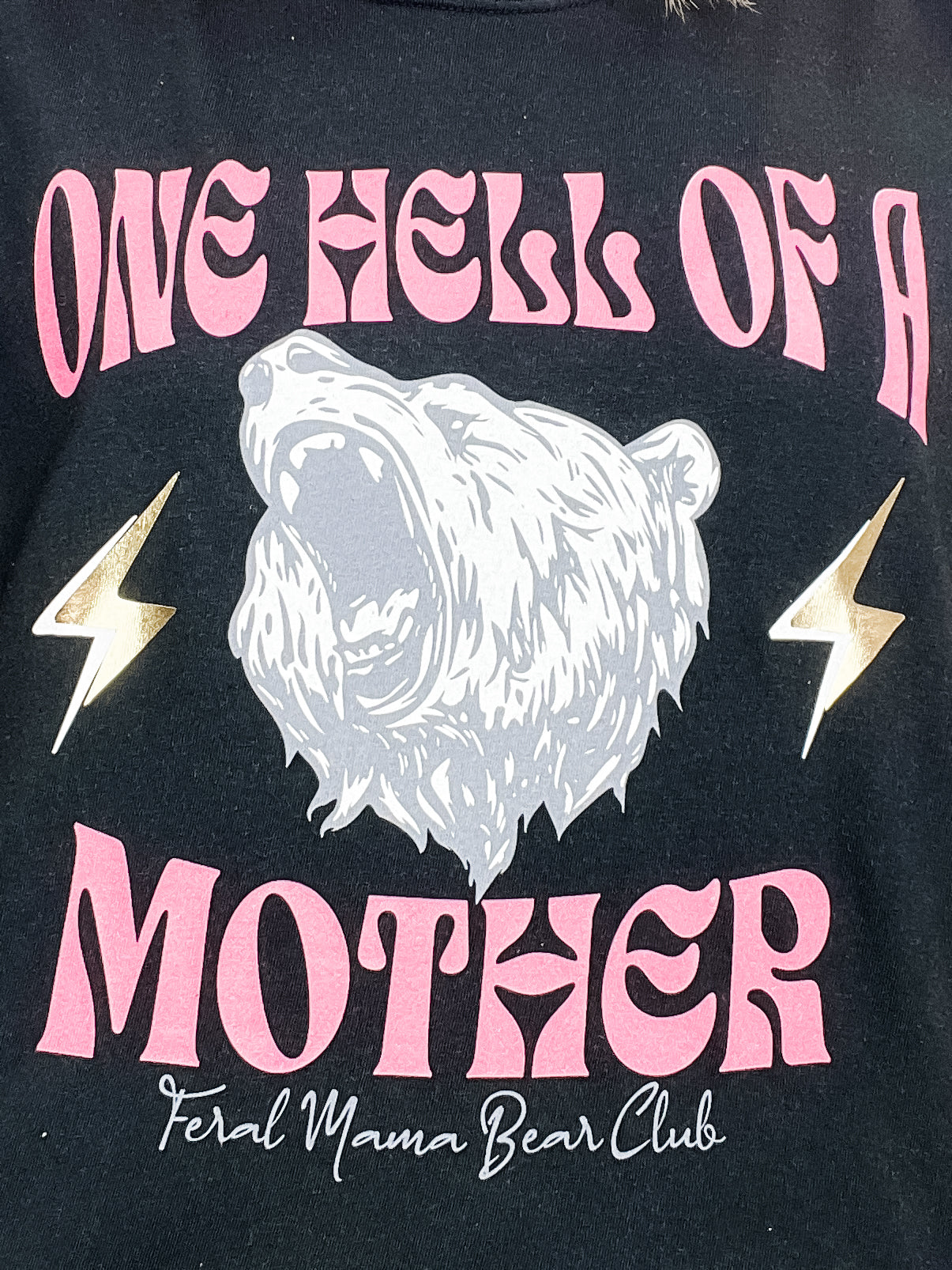 Feral Mama Bear Club Gold Foil Graphic Tee