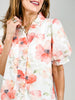 Puff Sleeve Ruffle Detail Floral Top