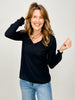 Slub Knit Scoop Neck Long Sleeve Top - Group B