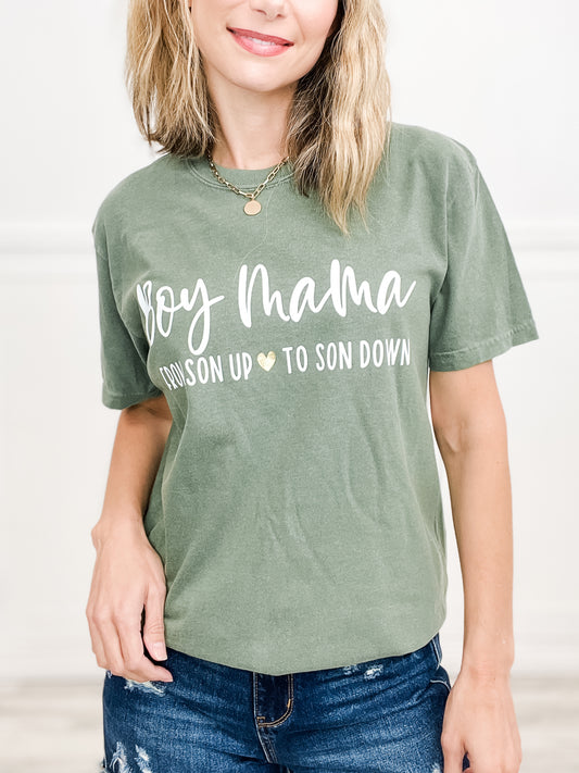 Boy Mama Gold Foil Graphic Tee