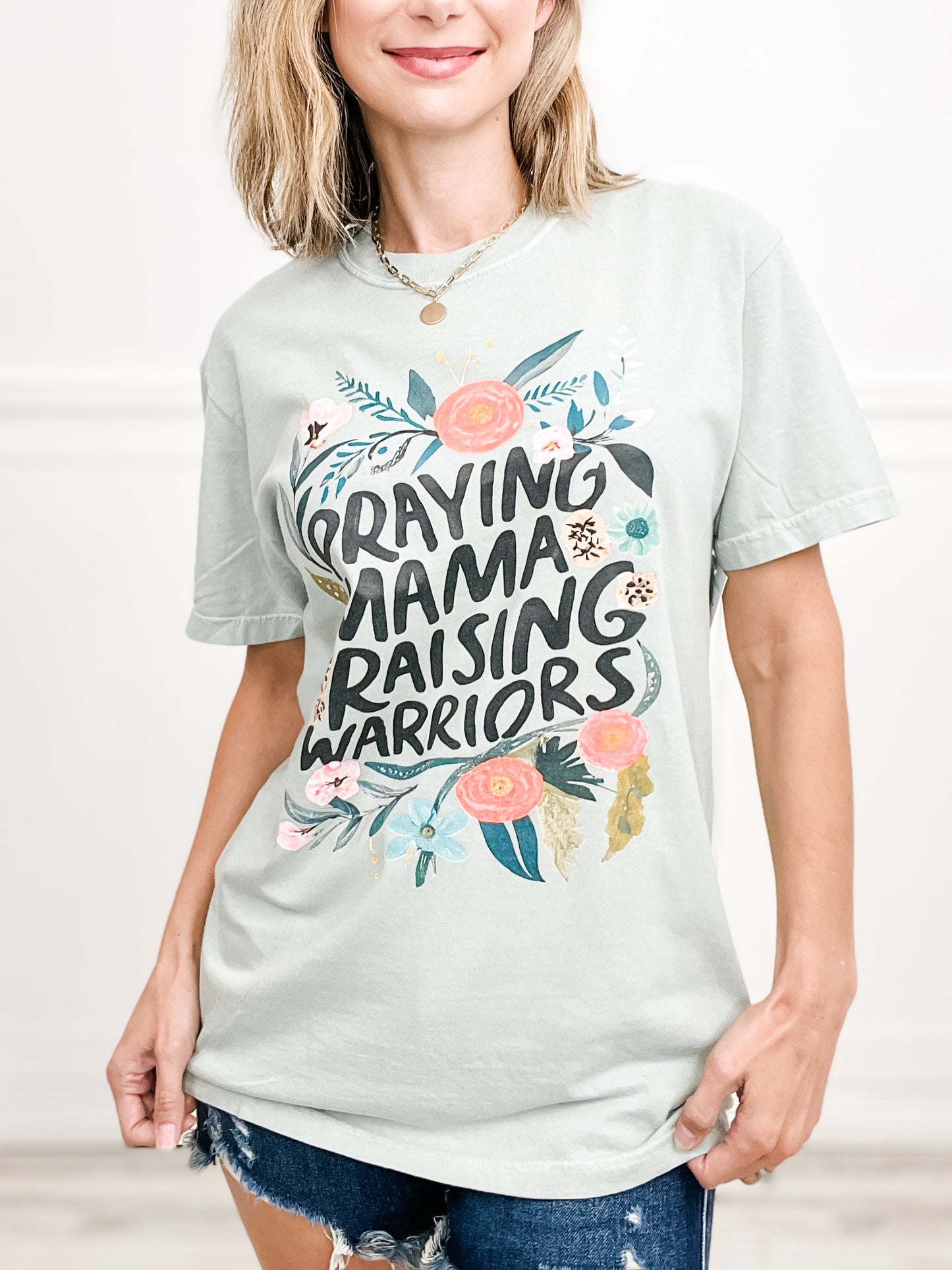 Praying Mamas Raising Warriors Graphic Tee