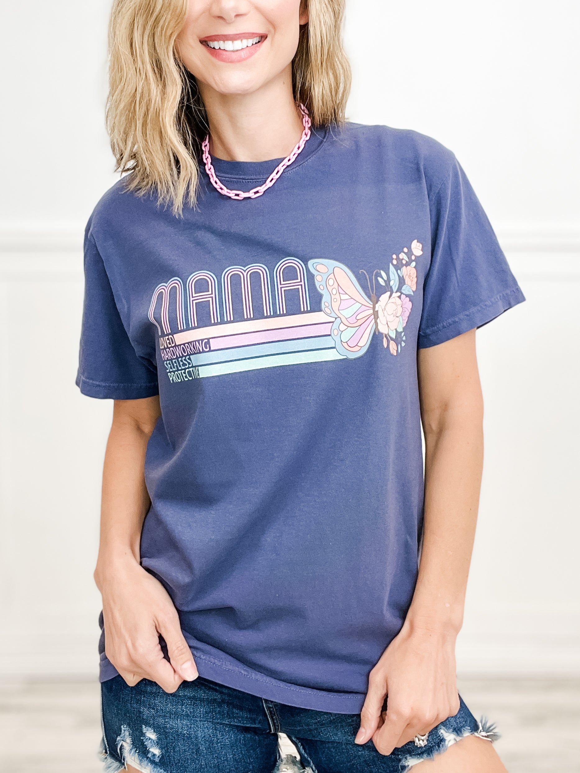Loved, Hardworking, Selfless Mama Graphic Tee