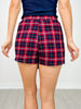 Plaid Asymmetrical Skort