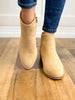 Corkys Casanova Booties in Camel Suede