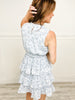 Sleeveless Woven Dress with Smocked Waist and Tiered Bottom