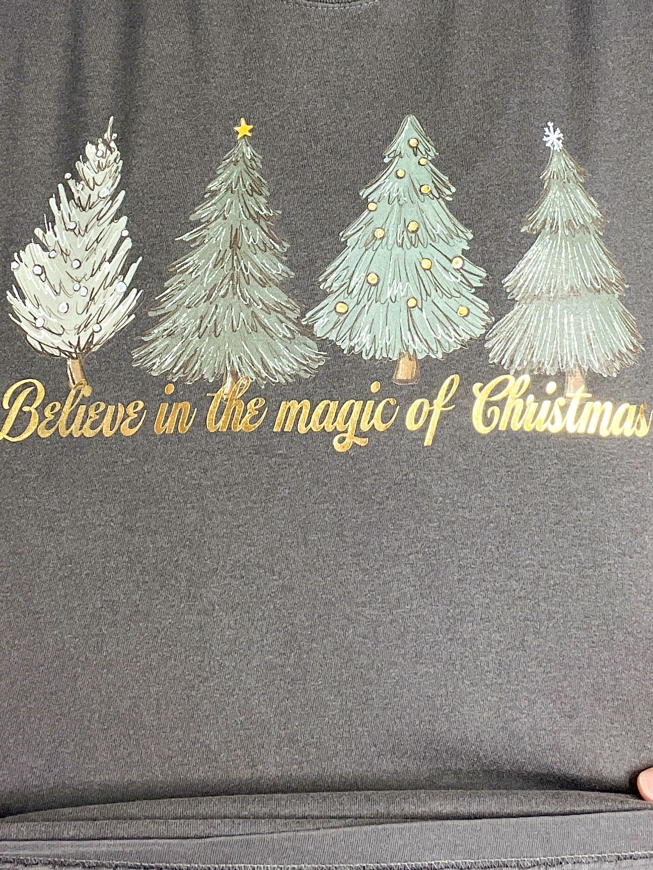 Believe In The Magic Of Christmas Foil Graphic Tee