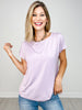 Short Sleeve Modal Basic Boat Neck Top