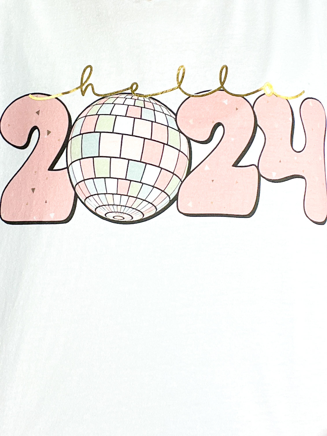 Hello 2024 Foil Graphic Tee