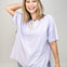 Oversized Short Sleeve Reversible V-Neck Top - GRP A