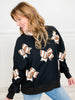 Black Football Ribbon Long Sleeve Top