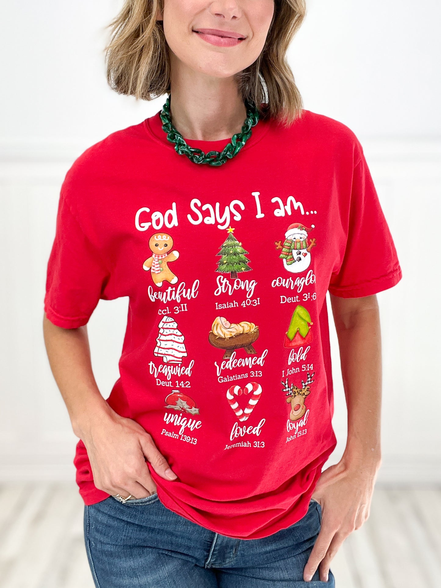 God Says I Am...Christmas Graphic Tee