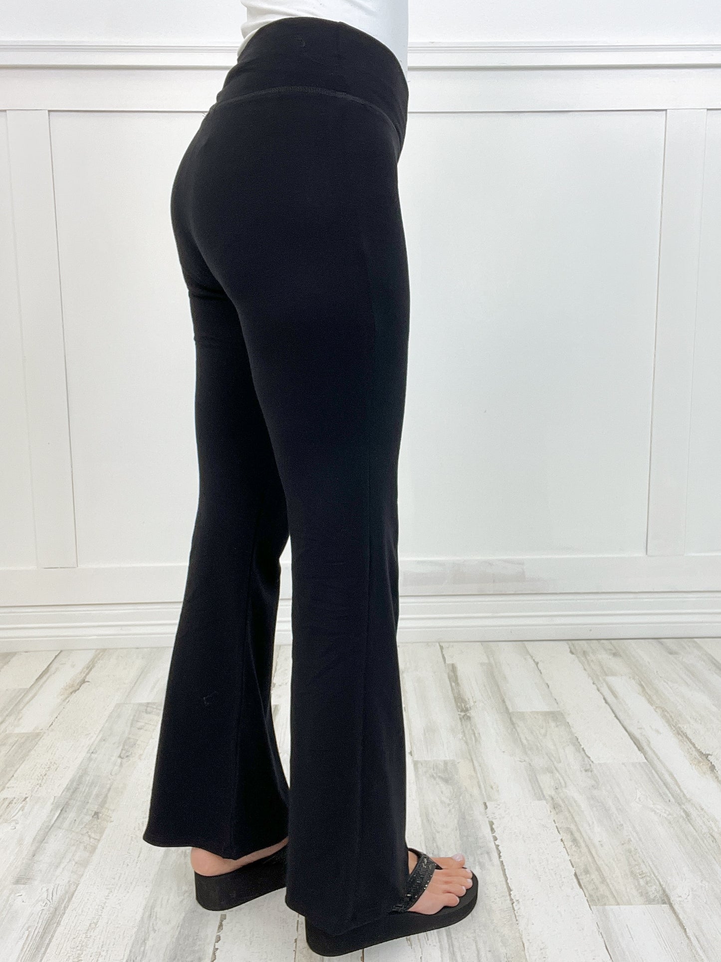 V Waist Flared Pants