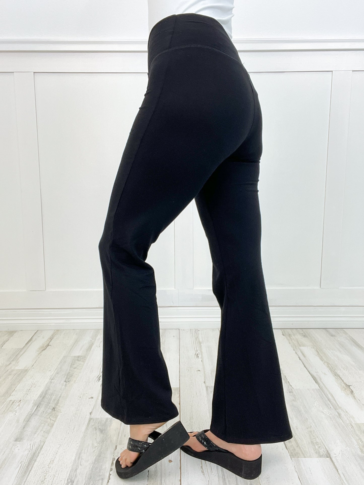 V Waist Flared Pants