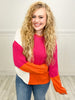 Bye Bye Miss American Pie Color Block Sweater