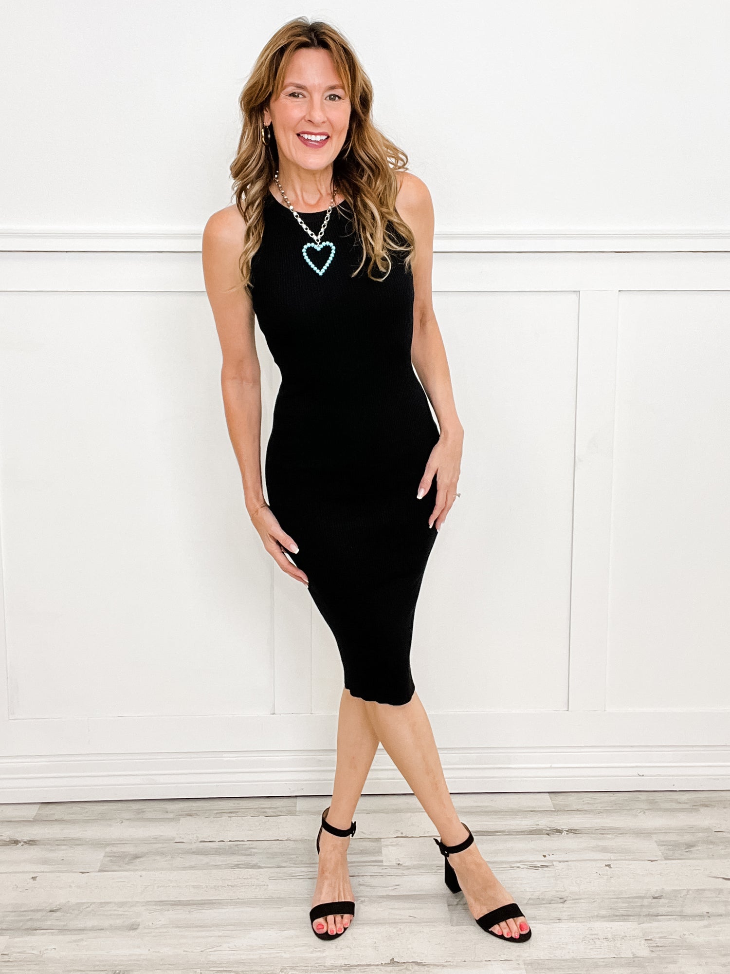RIBBED KNIT TANK MIDI DRESS Emma Lou's Boutique RIBBED KNIT TANK MIDI DRESS Emma Lou's Boutique