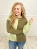 Two-Tone Round Neck Sweater