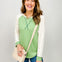 Long Sleeve Color Block Raglan Sleeve Top