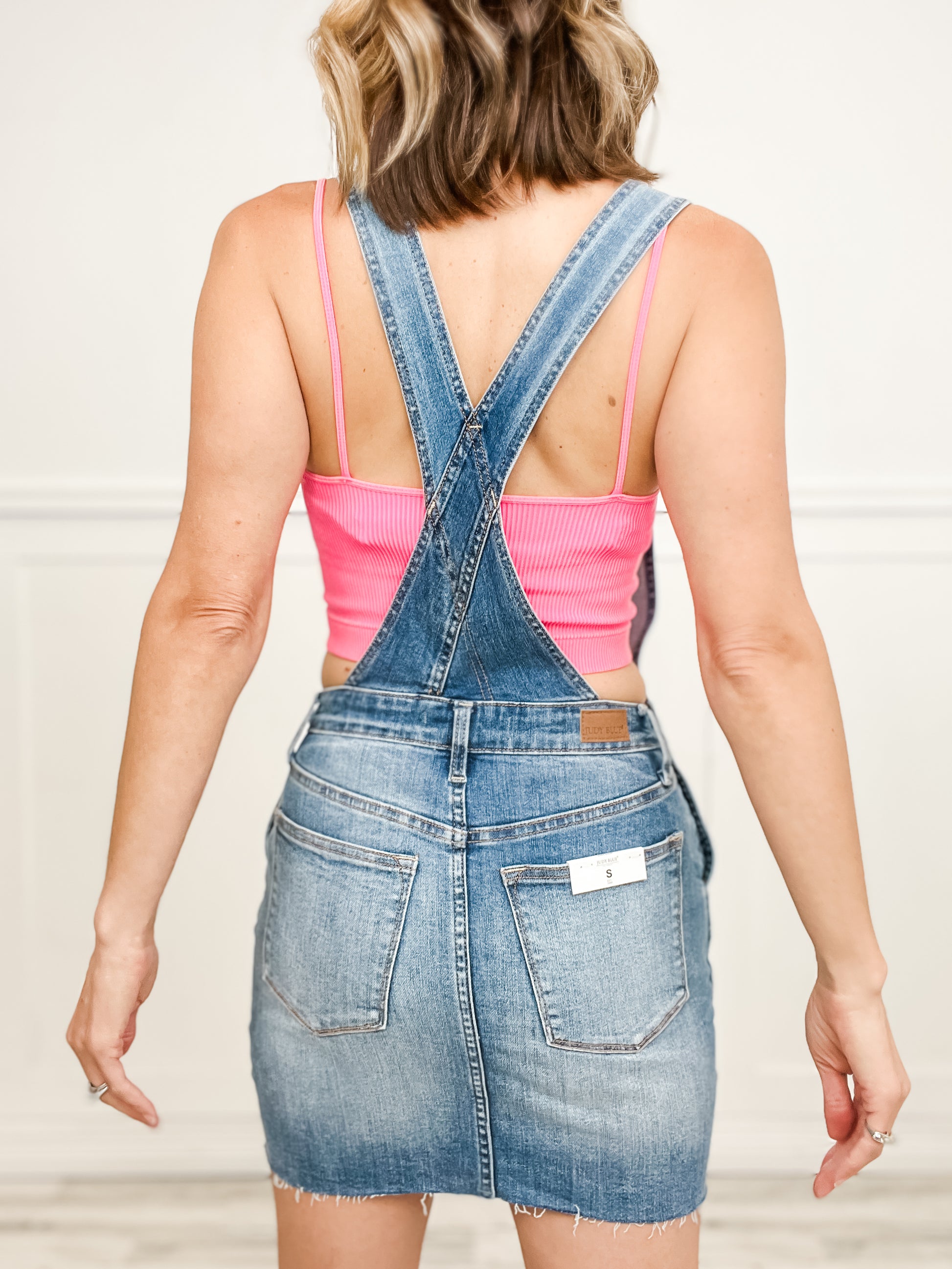 Judy Blue Tanya High Waist Overall Denim Skirt