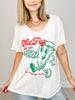 McFly Pizza Company V-Neck Graphic Tee