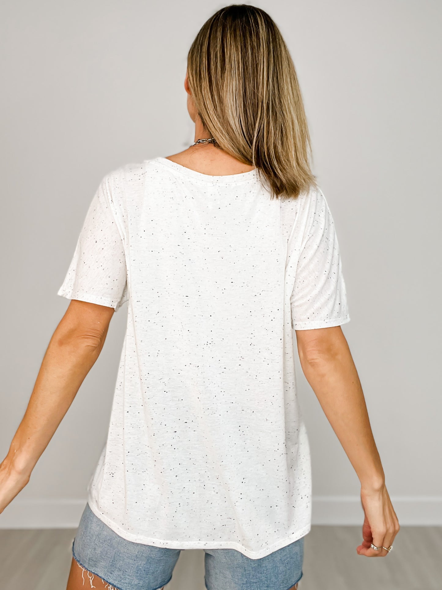 McFly Pizza Company V-Neck Graphic Tee